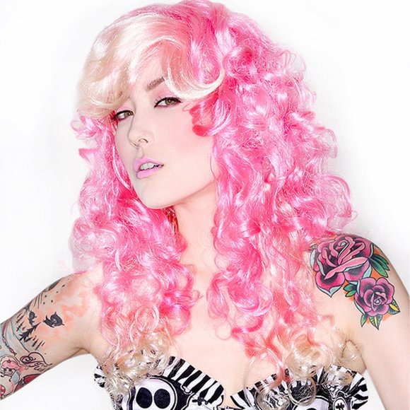 Pink Wig Costume Jessica Louise - Picture 1 of 1